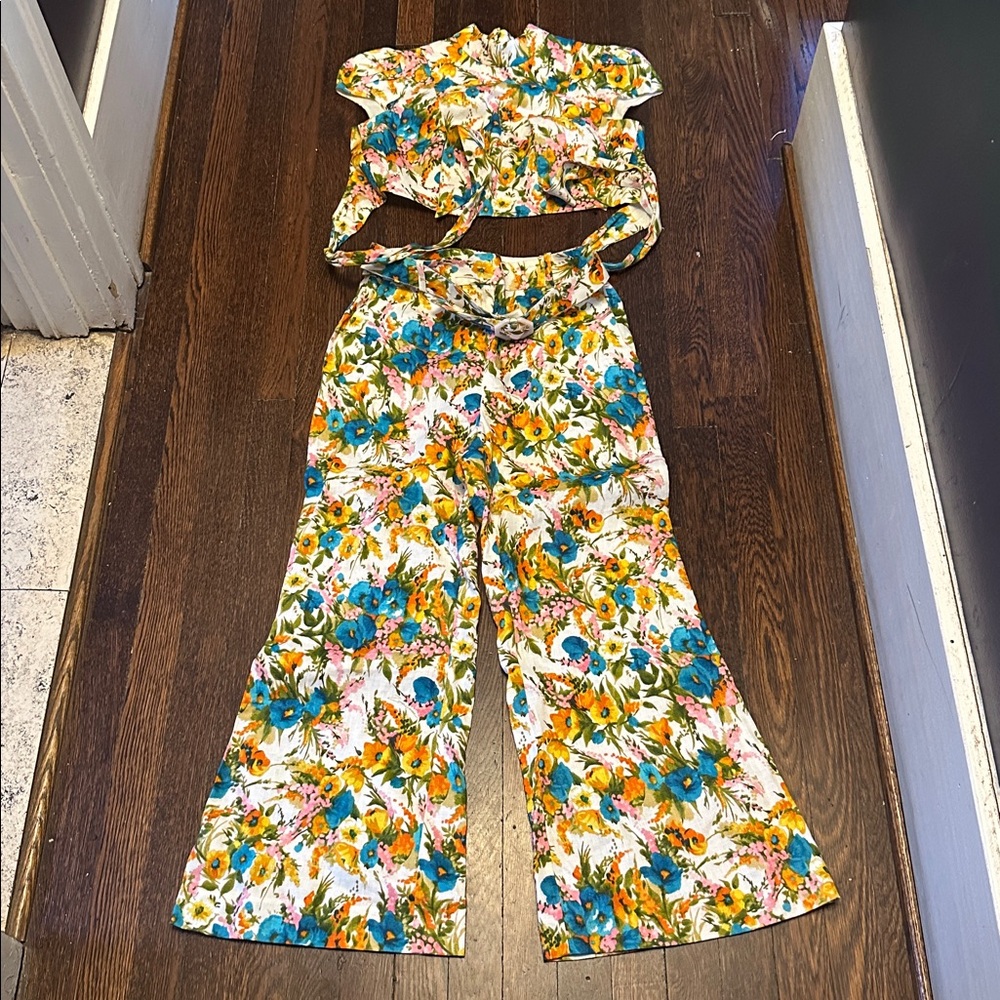 Zimmermann Floral set - White, Blue, Yellow, Pink